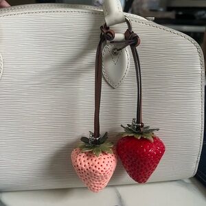 VIRAL Tory Strawberry bag Charms 🍓